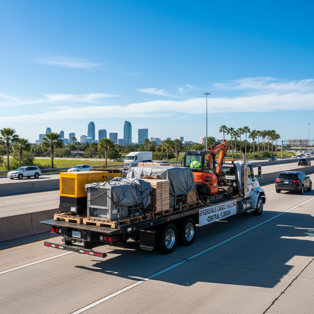 Medium cargo hauling flatbed truck Central Florida