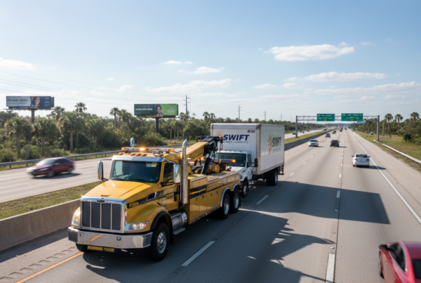Commercial fleet towing Central Florida - heavy duty tow truck