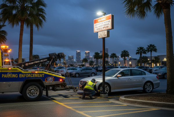 Parking enforcement towing Orlando - private lot tow away